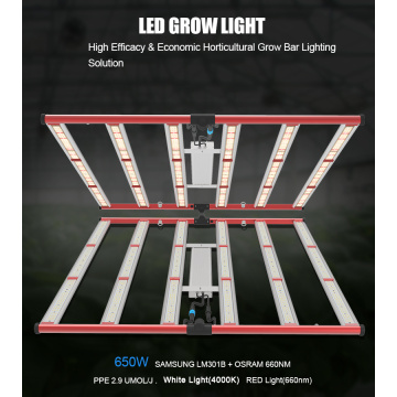 Dimmable puissance haute puissance pousse la barre de lumière 650W