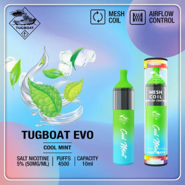 Kit Tugboat Evo 4500 Puffs Vape descartável