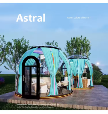 Hotel Polycarbonate Dome Tent Modular Prefab PC Crystal Bubble Dome House For Resort