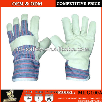 very cheap safety gloves leather with different price for importers