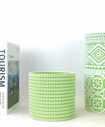 Ceramic Flower Pot Green Plant Pot Fleshy Flowerpot Desktop