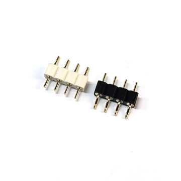 2.54 horizontal stick-on row of pin connectors