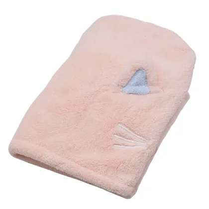 Cartoon Orange Microfiber Towels Drying Hair Cap