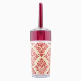 baroque style heat transfer pringting toilet brush PS plastic