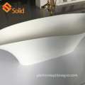 Freestanding White Acrylic Solid Surface Bathtub
