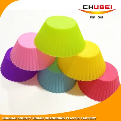 Amazon Hot Seller Heat Resistant Non-stick Cupcake Moulds