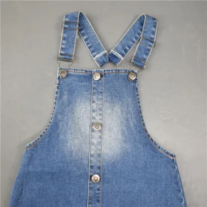 Women's denim over skirt