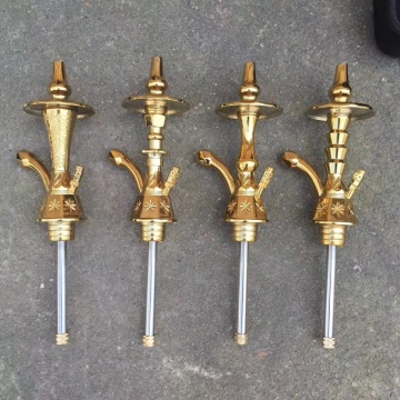 2019 Hot Sale High Quality Arab Style Zinc Hookah With Hookah Accessories Ceramic Bowl Silicon Hose Click Hookah Shisha