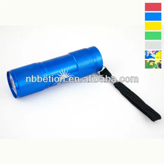 Ninghai Betion Electrical supply cheapest 3AAA Battery mini 9 LED torch aluminium led flashlight