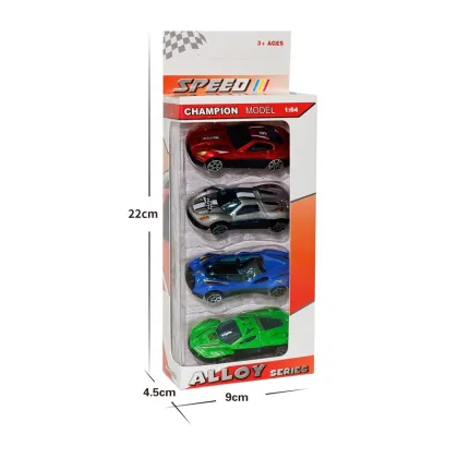 Cheapest 1:64 Mini Car Toy Set - 6pcs Alloy Die-cast Hot Wheels Sliding Friction Model