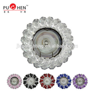 Popular High Quality Home Crystal beads Ceiling lighting with Halogen MR16 G5.3 LED COB sources spot lamp 3w 220v model BS301-A