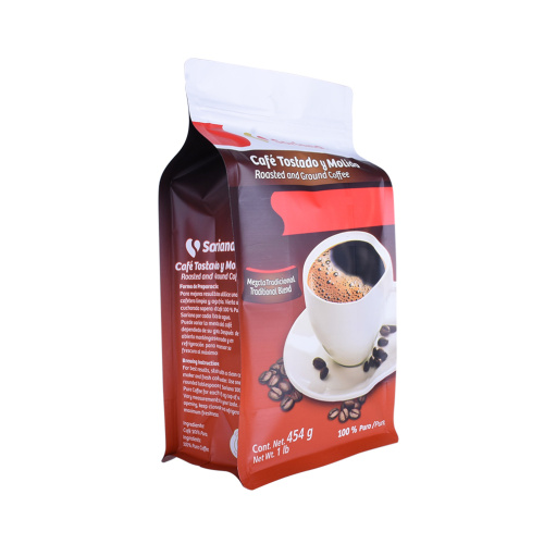 Recyclable Plastic Packaging Flat Bottom Pouch Coffee Bag