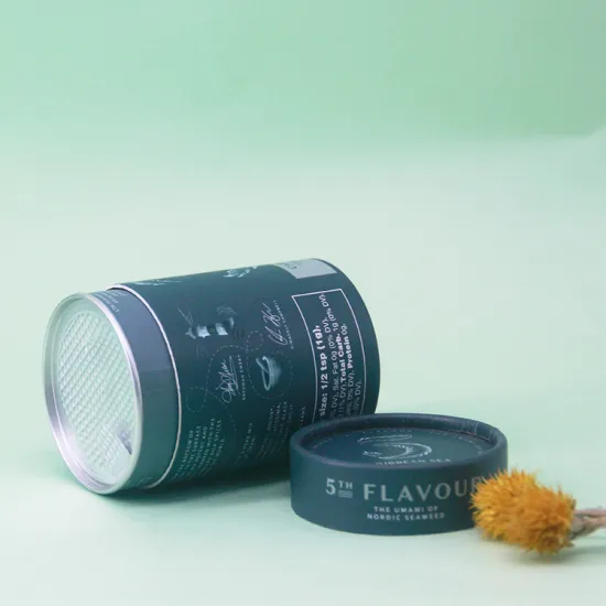 Recycled Paper Tube Tea Packaging Round Box