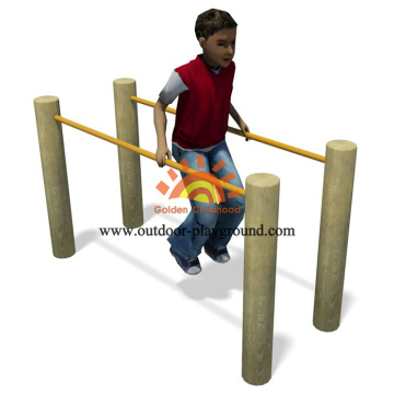 Wooden Parallel Bars Balancing HPL Playground Untuk Anak