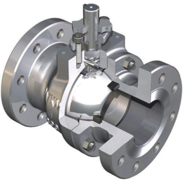 double acting actuated pneumatic control ball valve