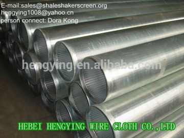 wire wrapped screen pipe/water well screen drilling pipe(professinal manufactuer)