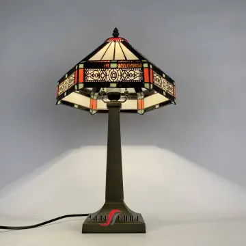 High Quality Antique Stained Glass Tiffany Table Lamp for Bedroom: LED Classic Lighting
