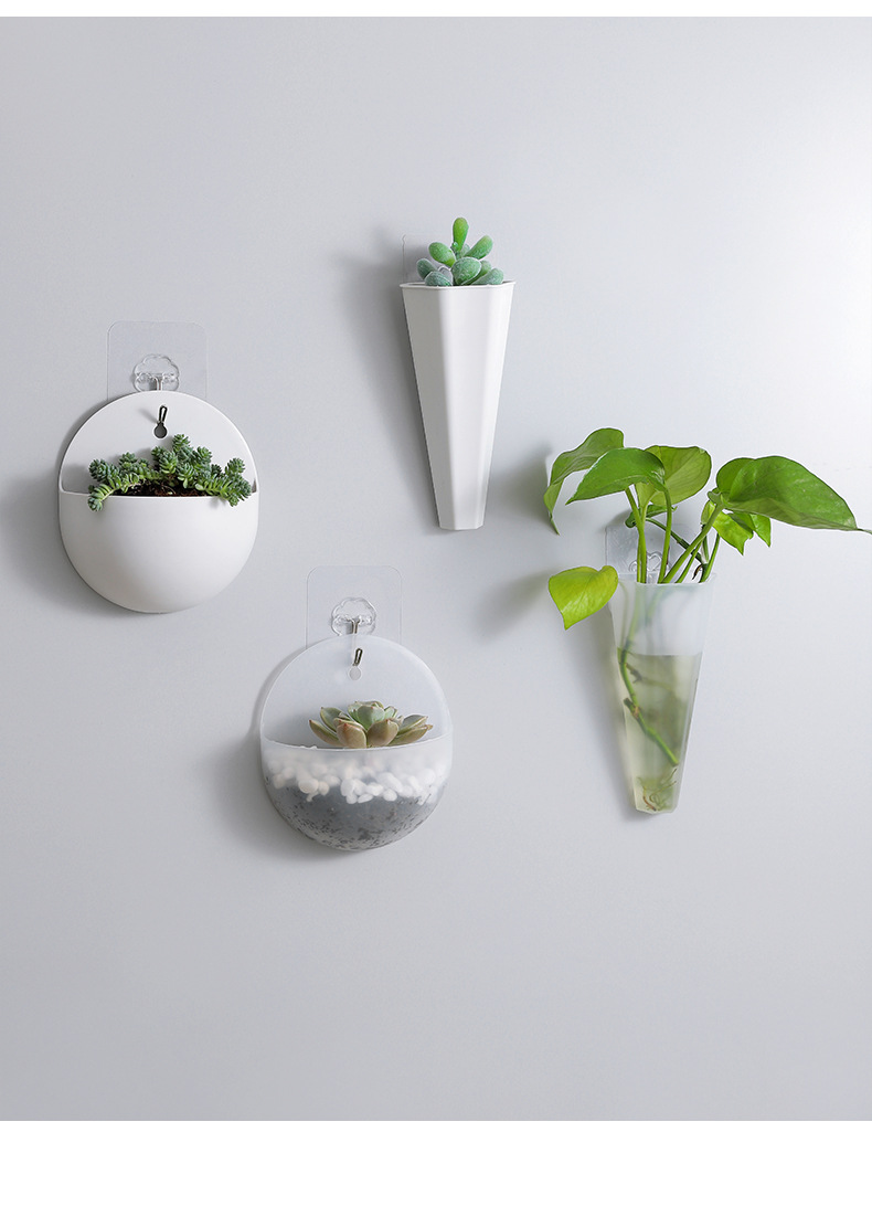 Water culture wall hanging flower pot