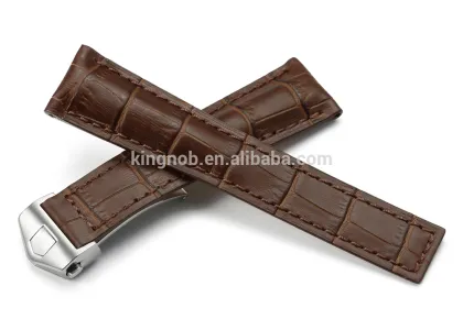 22mm/18mm Handmade Calf Leather Watch Strap Deployment Buckle For TAG Watch Band