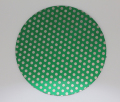 Disco de regazo plano de pulido de patrón de punto magnético de porcelana de cerámica de vidrio lapidario de diamante de 24 pulgadas