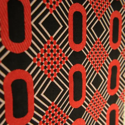 57 polyester 43 rayon cationic dye geometric pattern jacquard fabric