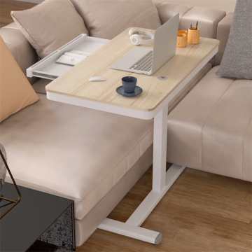 Portable Wood Laptop Table with Metal Frame: Home Office Computer Desk and Pop Gaming Studio Solution