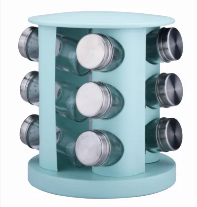 Stainless steel revolving spice pepper rack and shaker