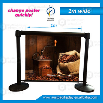 1M Barrier Roller Banners with picture