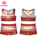 Unîformên Athleticsê yên Ombre Cheer-Sublimated