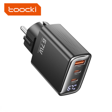Caricatore a parete compatto TOOCKI 67W: ricarica rapida per iPhone, MacBook e Galaxy