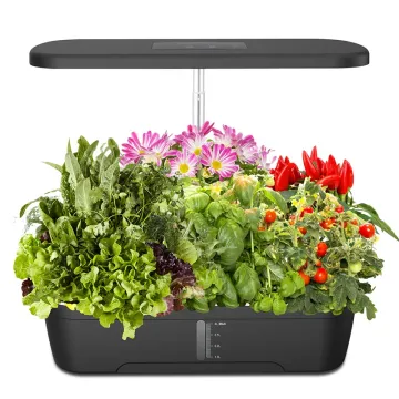 12-Hole Hydroponic Grow System with Waterproof LED Grow Light for Indoor Plants