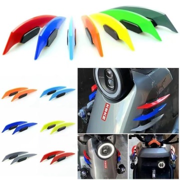 1Pair Universal Motorcycle Winglet Aerodynamic Spoiler with Adhesive