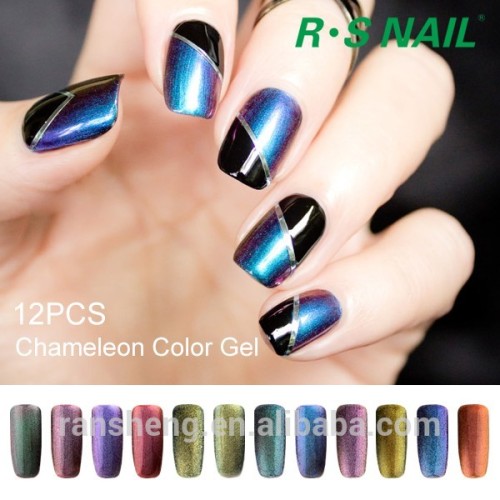 Fashional Magic Colors chameleon magic change colors polish gel 600 color UV gel polish for nail art MSDS