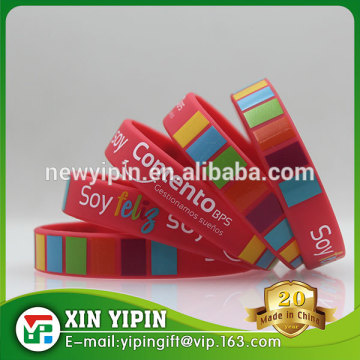 2016 Custom design Silicone Wristband LOGO OEM Silicon Wristband with cheap prices