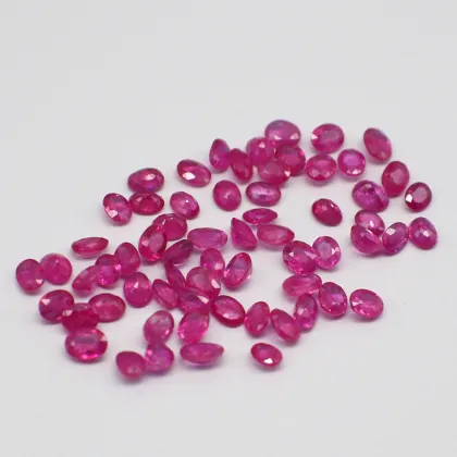 Loose Ruby Gemstones Egg Shape Gems Wholesale Prices