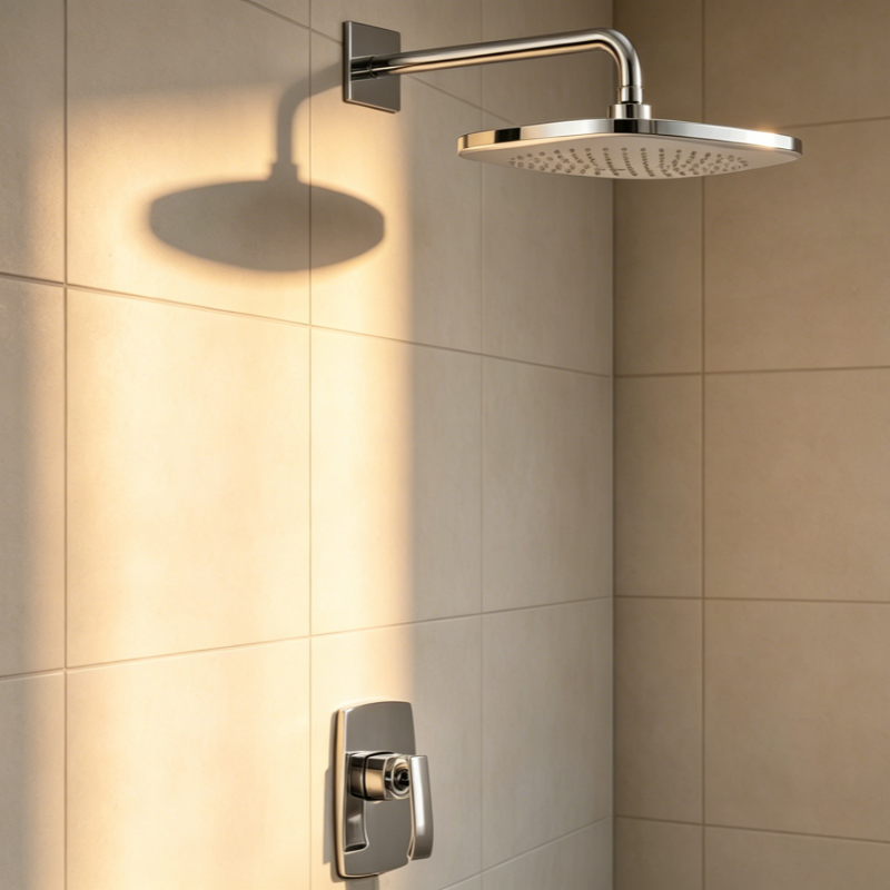 concealed black shower set