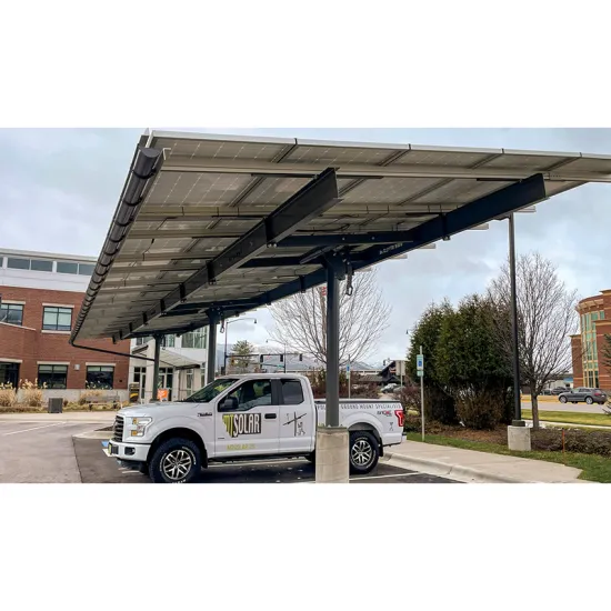 Modern Solar Carport Structure with Custom Design PV Brackets