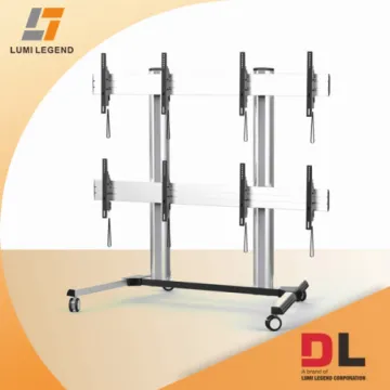Adjustable Multi Screen Video Wall Cart 