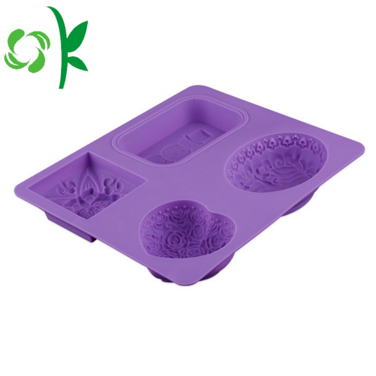 4Hole Silicone Soap Making Tools Different Soap Mold