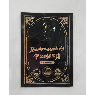 Poche plate à trois joints latéraux pour porc noir ibérique congelé importé