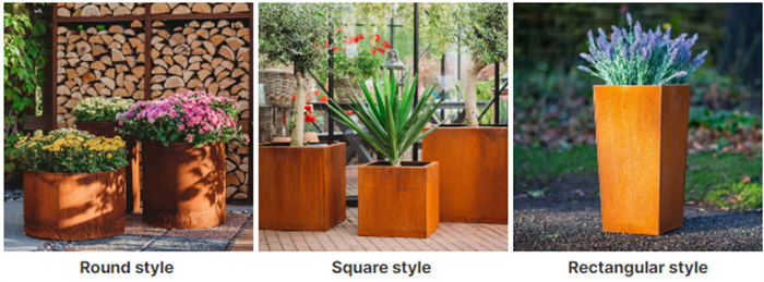 outdoor modern planters