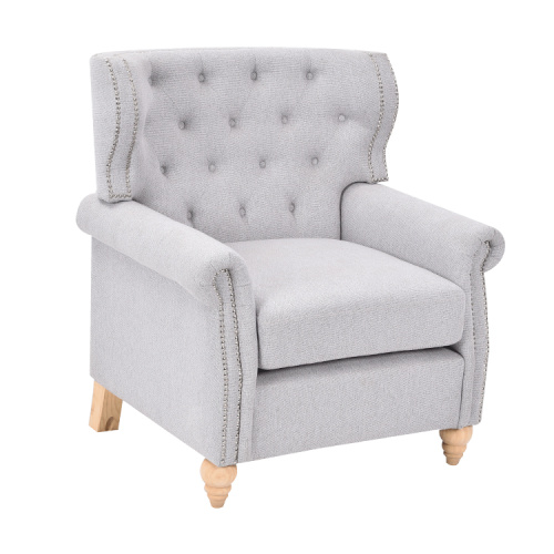 Tufted accent chair living room leisure chair with armrest