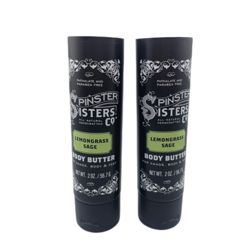 Black Cream Plástico Cosmético Plástico PE Tubo