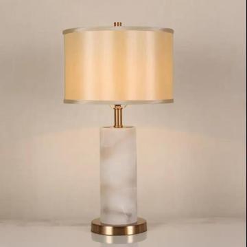 Lampade da tavolo dimmebili in marmo di travertino naturale per camera da letto e soggiorno
