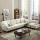 Fabric Cushion Sleeper Lounge Sectional Sofa Set