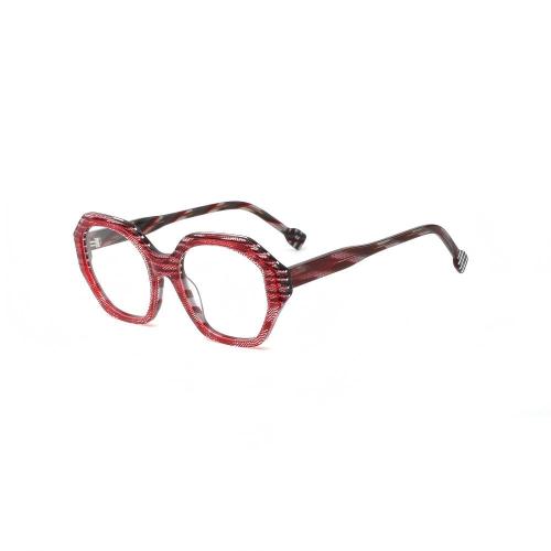 Textured Layered Acetate Octagonal Optical Glasses ME2047