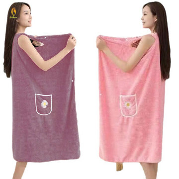 China Quick-Drying Absorbent Bath Towel with Embroidery