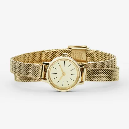 Quartz Jewelry Watch Stainless Steel Mesh Strap