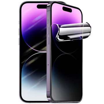 Custom Hydrogel TPU Anti-Scratch Privacy Screen Protector for iPhone 15 Pro/Pro Max