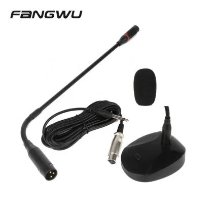 Popular Portable Radio Microphone: AOM-5244L-R Gooseneck Wired Table Microphone